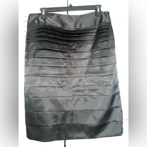 Black silk skirt